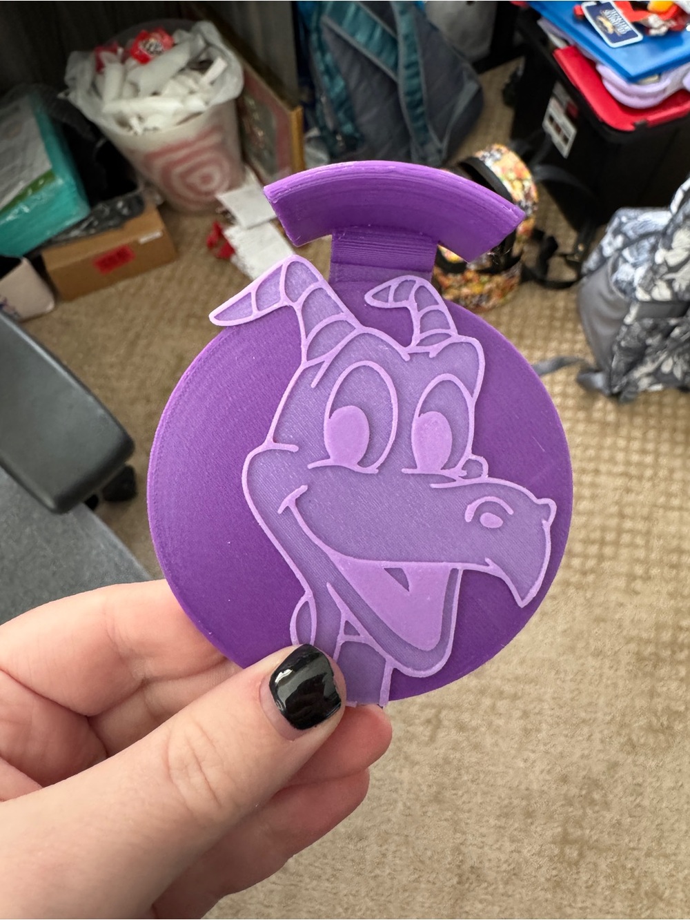 Figment 3D printed Minnie ear wall holder